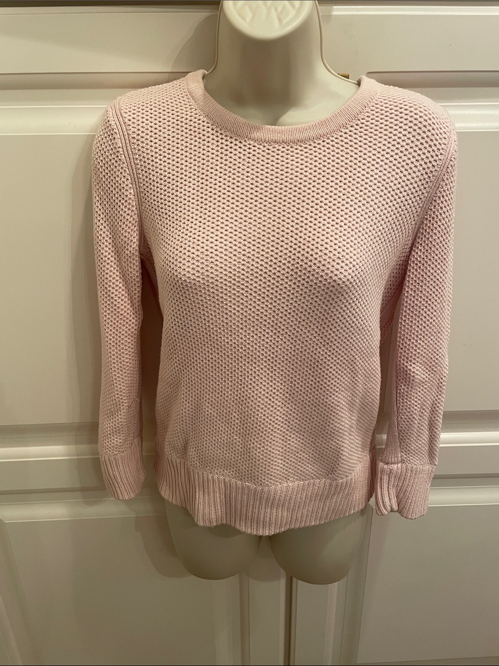 Rag & Bone blush cotton crewneck sweater sz S